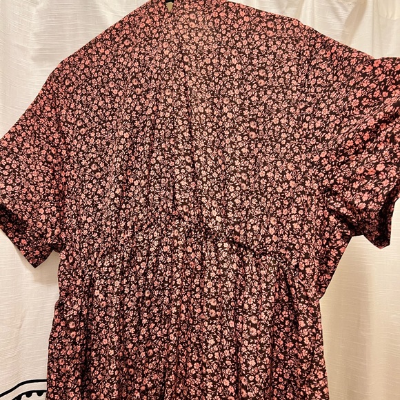 Maxi length rusty rose colored *autumn* dress - Picture 2 of 3